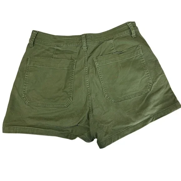 LOT 2 Madewell Size 29 The Perfect Vintage Fatigue Short Desert Green & Blue - Picture 8 of 16
